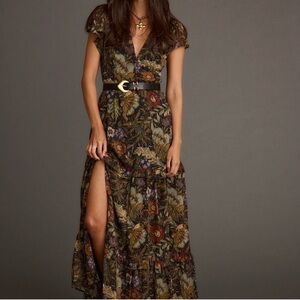 12th Tribe Sundance Floral Paisley Maxi Dress Size XXL